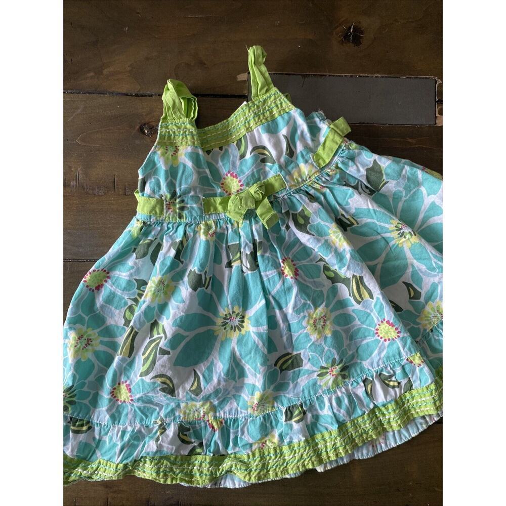 Bluberi Boulevard Toddler Blue Floral Spring Easter Dress 18 Months